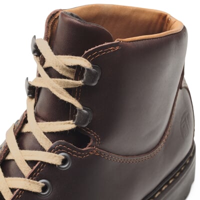 Damen-Schnürschuh Rindleder, Dunkelbraun