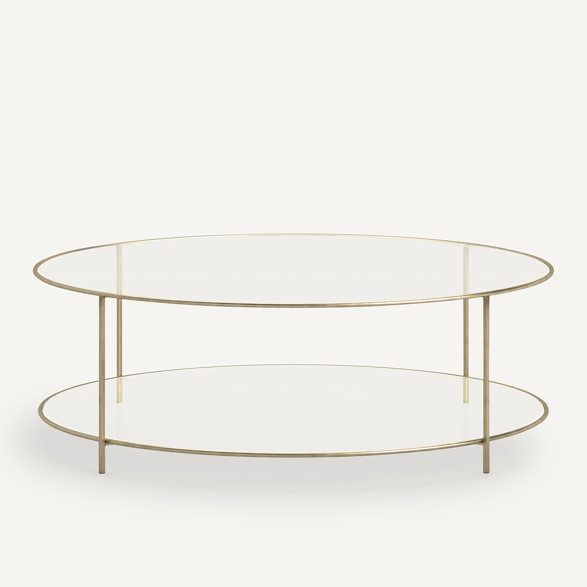AM.PM<br>Mesa de centro redonda em vidro temperado, Sybil
