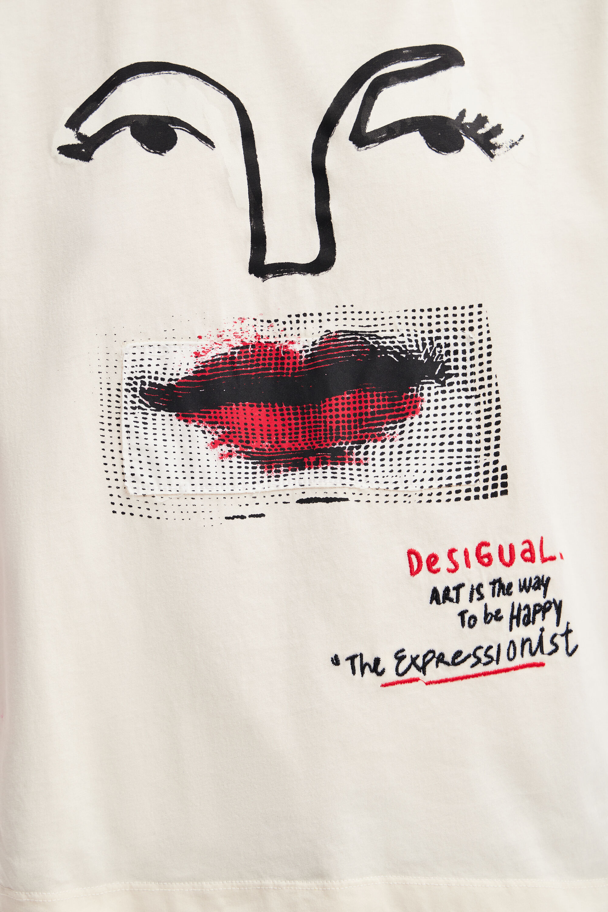 T-shirt visage arty