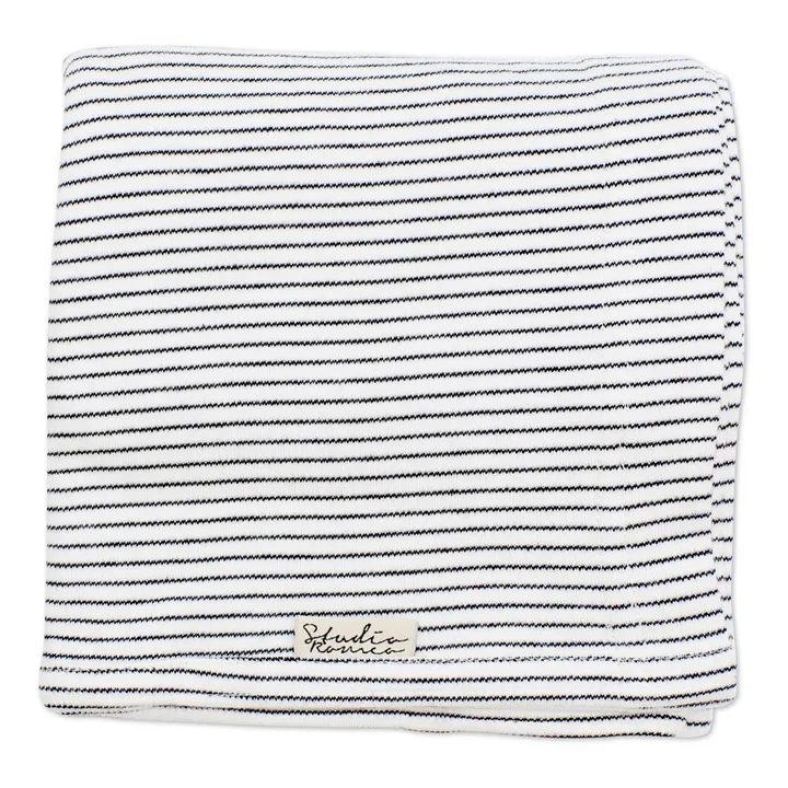 Studio Romeo Porte-bébé Stripes en coton bio | Blanc