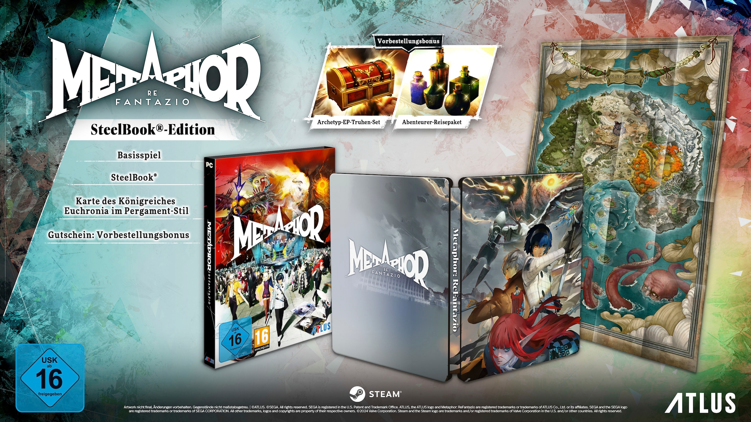 Atlus Spielesoftware »Metaphor: ReFantazio Steelbook Edition« PC