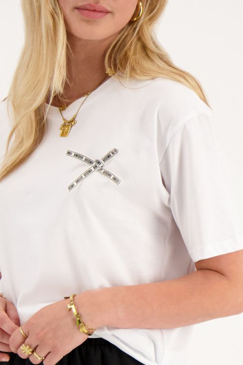 Wit T-shirt met 