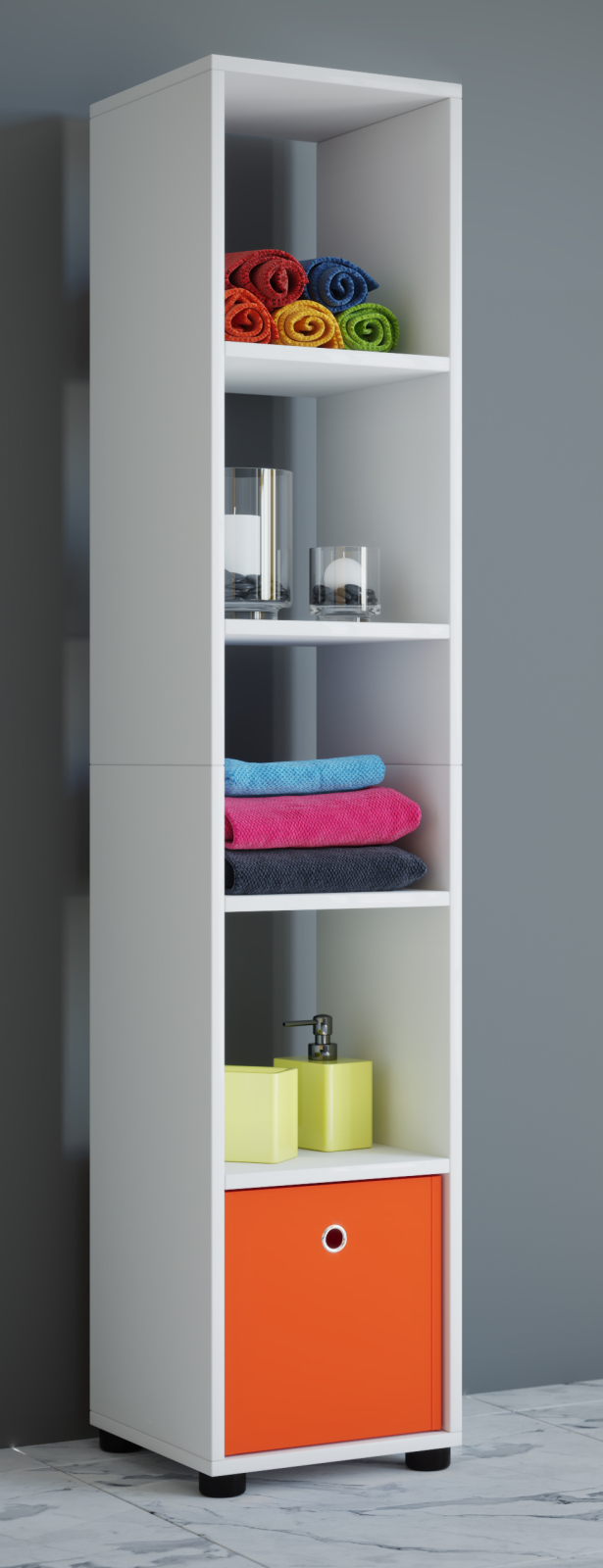 Regal BENAS 5 - weiß - 152 cm hoch