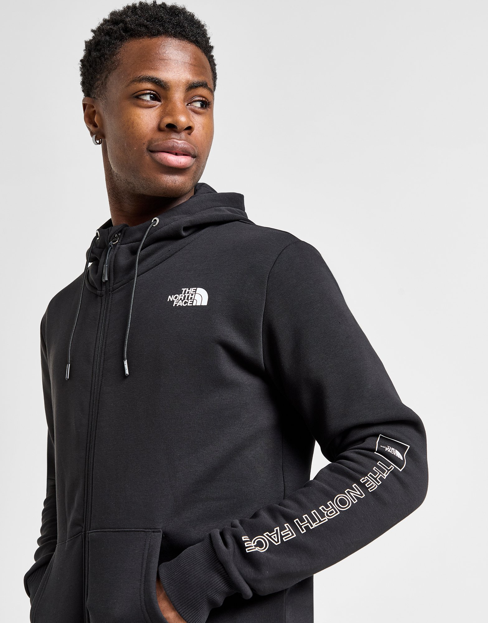 The North Face Sweat à Capuche Zippé Linear Logo Homme