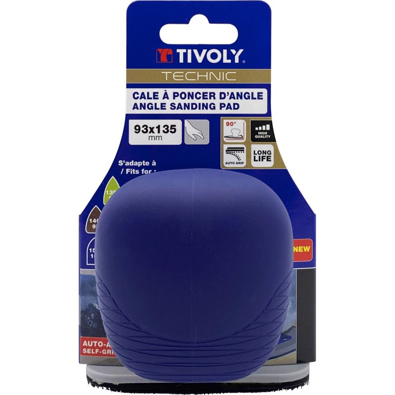 Cale à poncer d'angle Tivoly Technic 93 x 135 mm