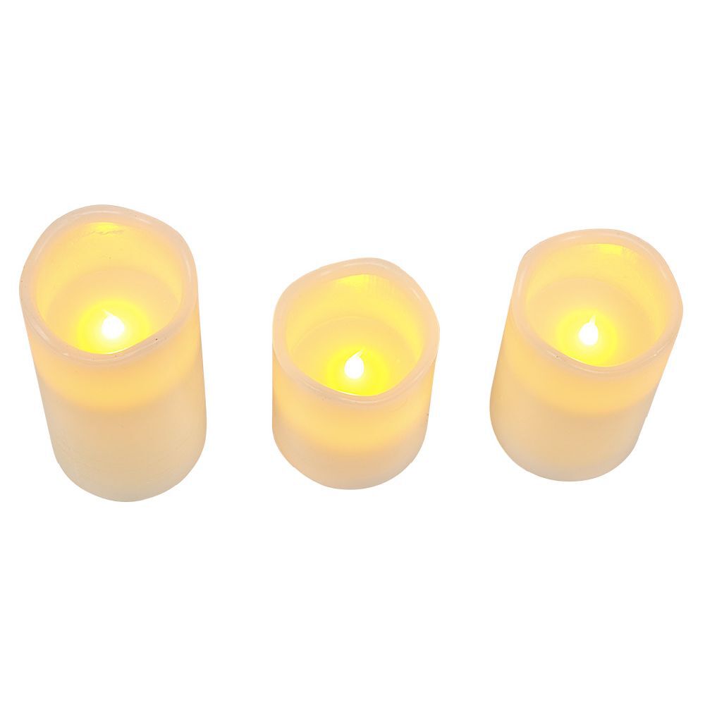 Bougie led x 3 blanc