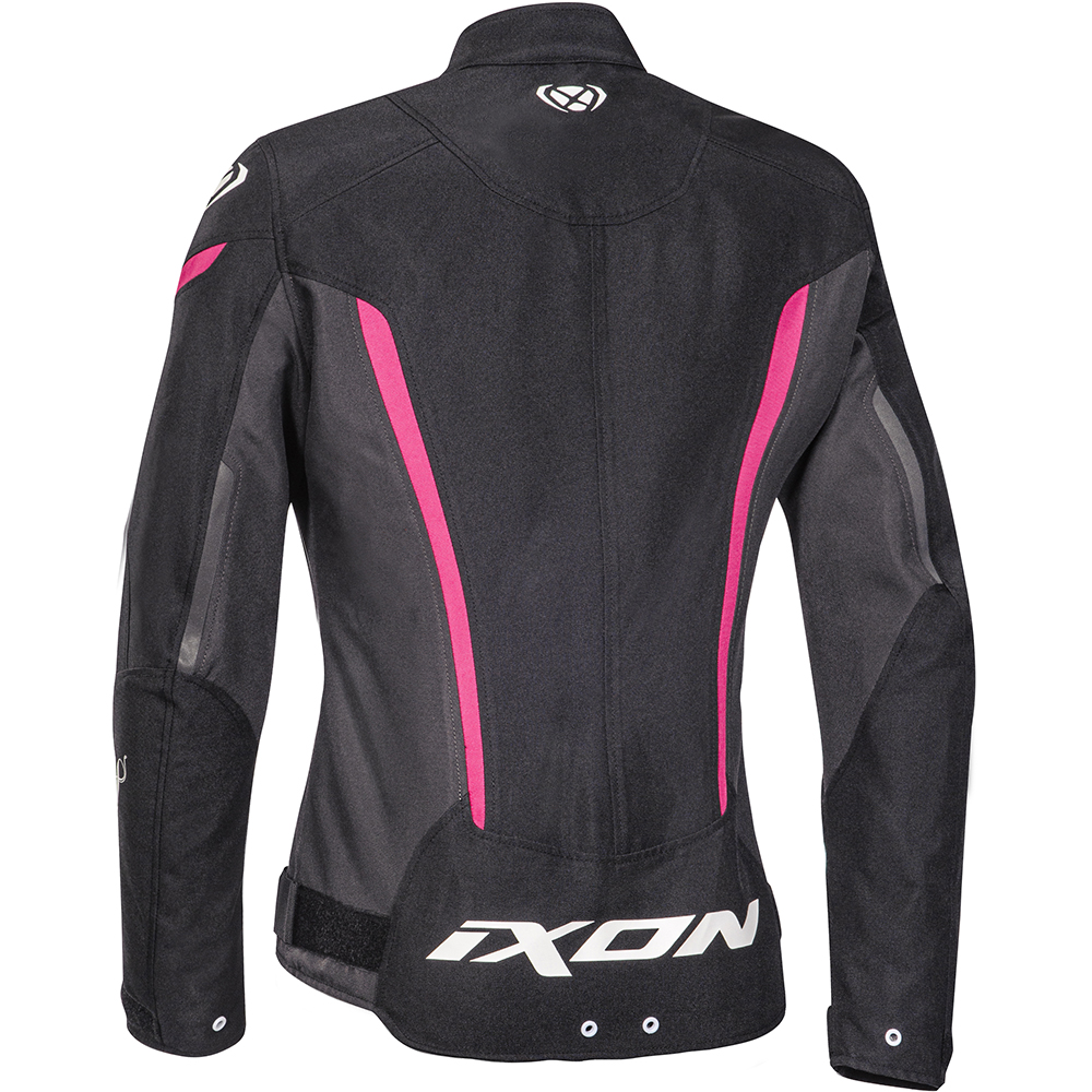 Ixon - Blouson femme Striker Lady Noir / Blanc / Fuchsia