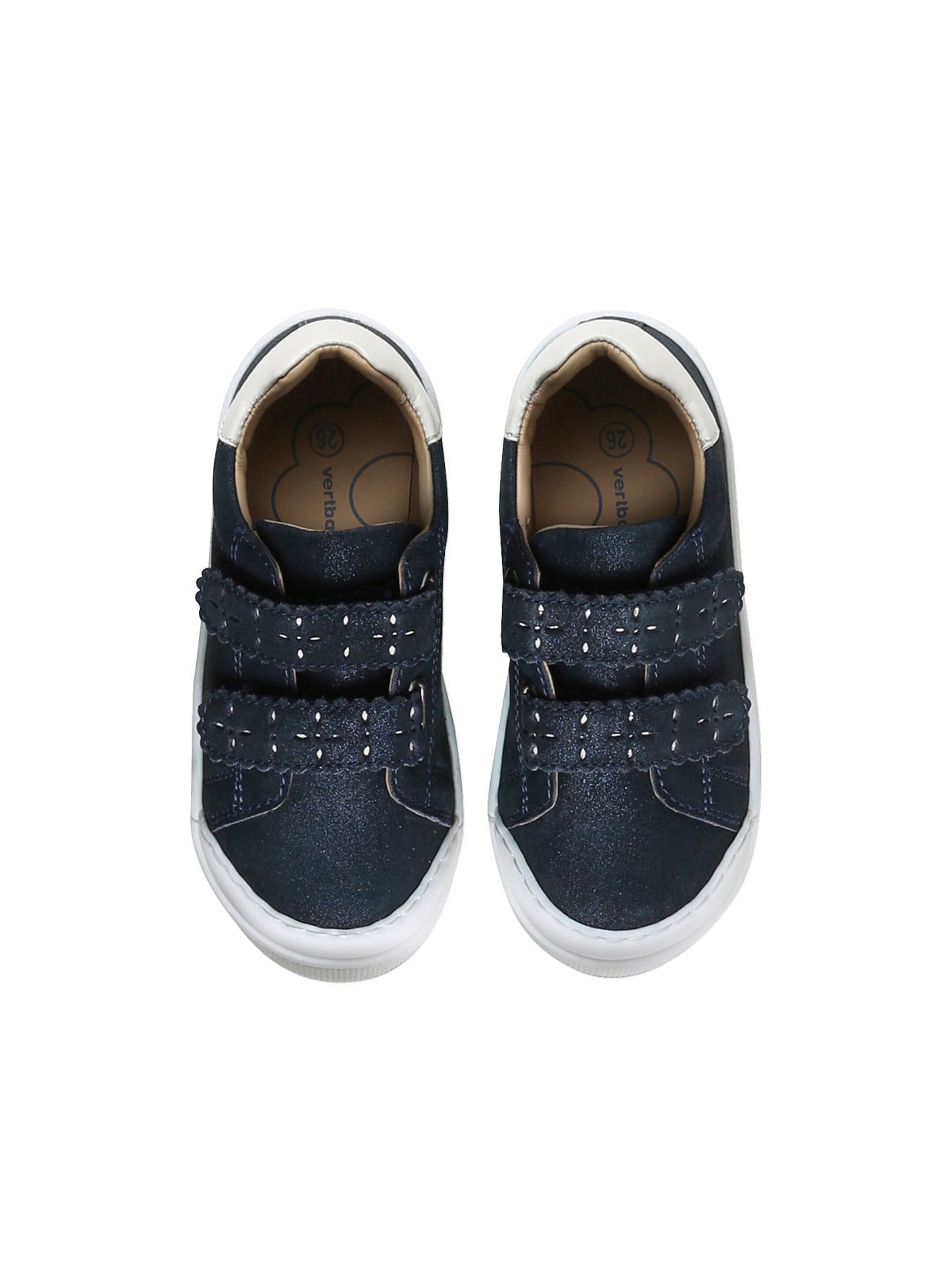 Vertbaudet Mädchen Klett-Sneakers mit Anziehtrick marine