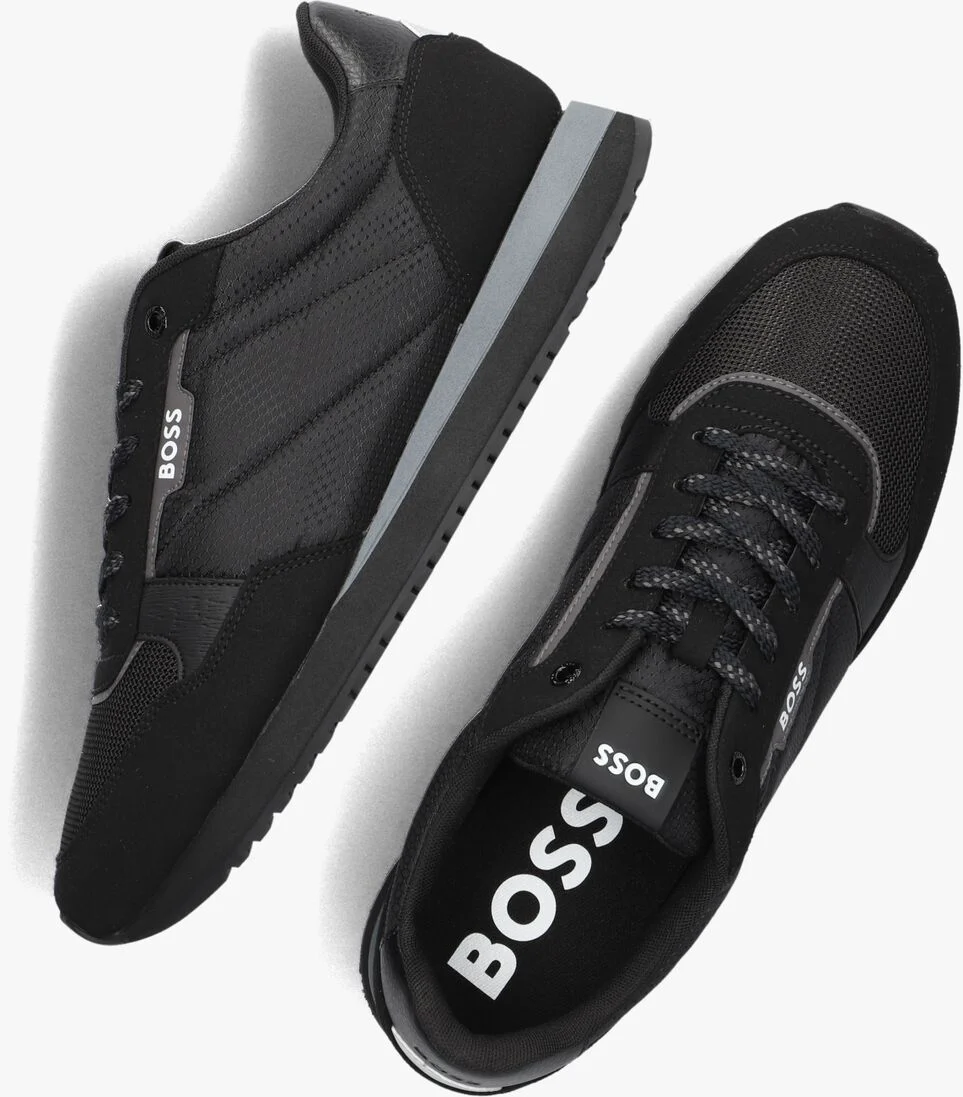 BOSS zwarte boss lage sneakers kai runn