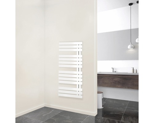 SCHULTE designradiator Breda 1060x500 mm alpinewit, aansluiting rechtsonder