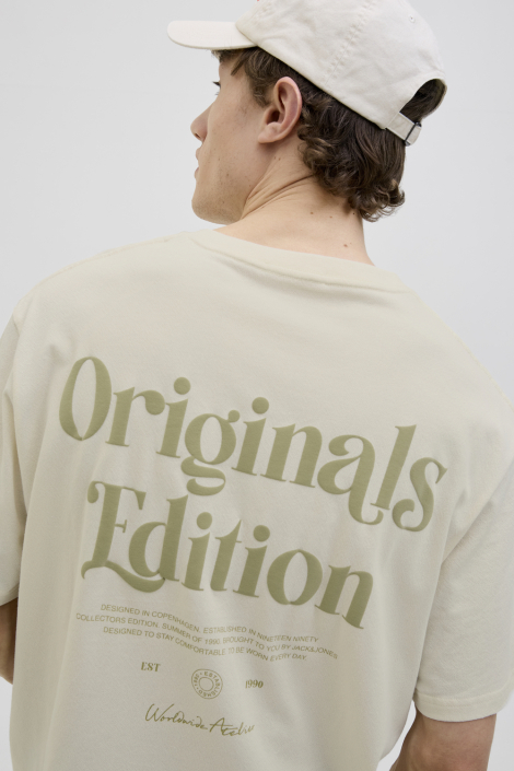 Jack & Jones beige heren t-shirt