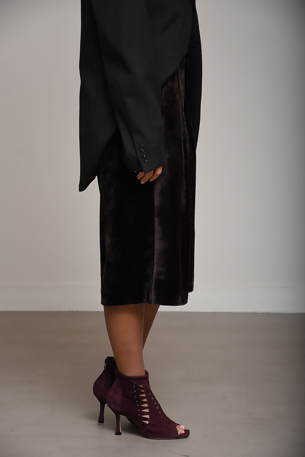 Velvet loose bermuda