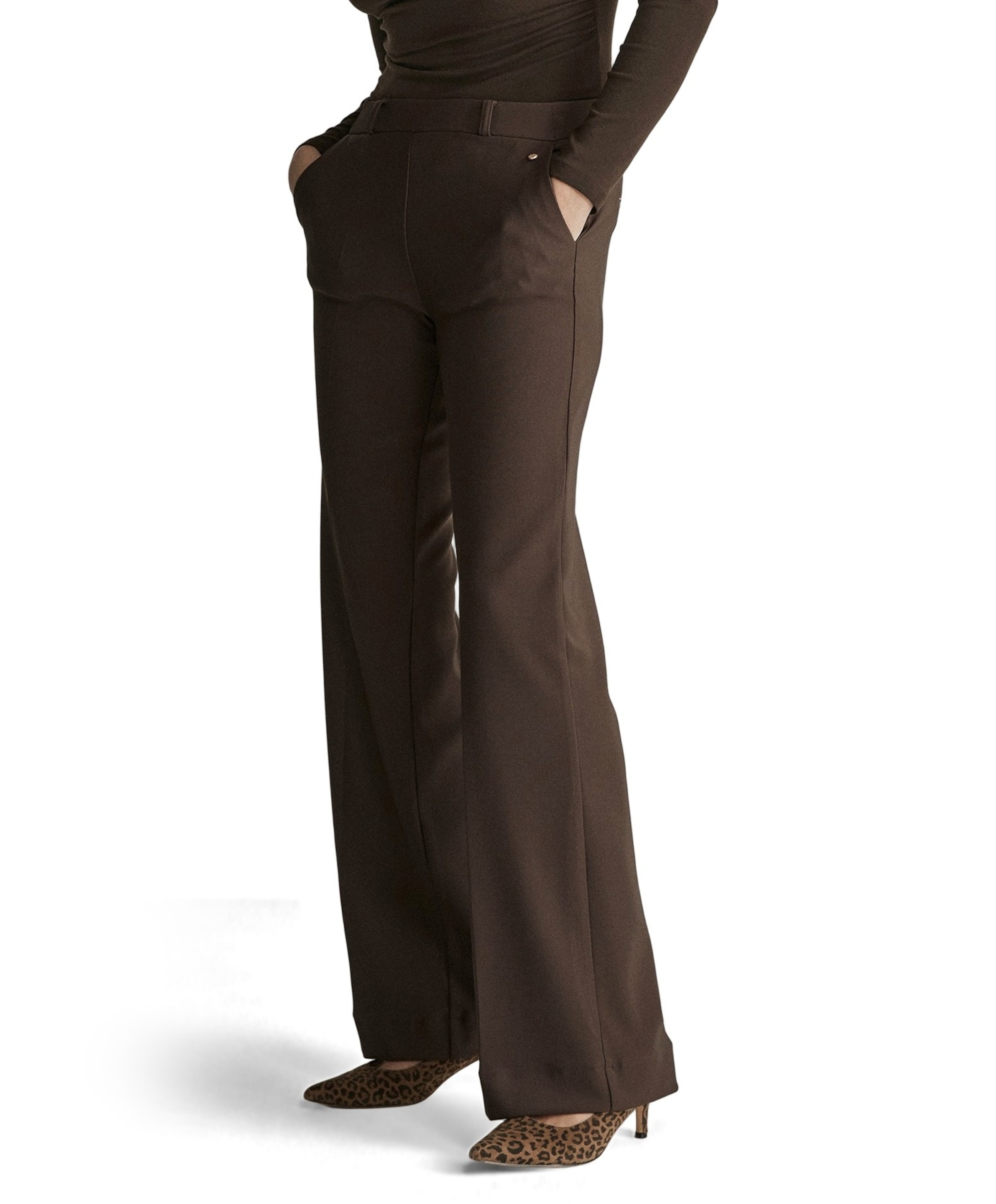 Para Mi Mira (Elastic) - Twill Jersey - 301 dames broek bruin