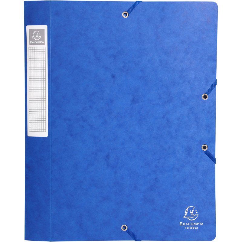 Chemise box carte Cartobox Exacompta 24 x 32 cm dos 4 cm couleurs assorties