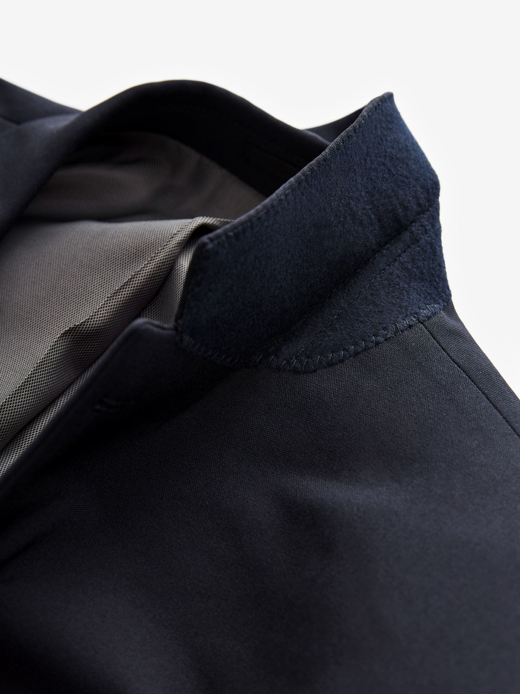 Donkerblauw - Normale Pasvorm - Must-have kostuum: colbert
