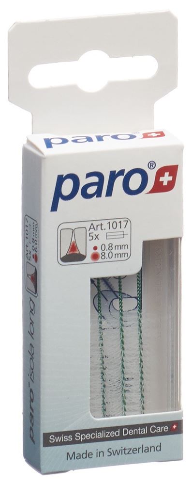 PARO Isola Long 8mm medium grün zylindrisch 5 Stk