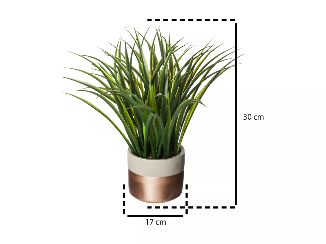 Plante verte artificielle en pot H 40 cm