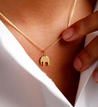 Design Letters Vedh?ng Til Halsk?de - Elefant - 18K Guldbelagt