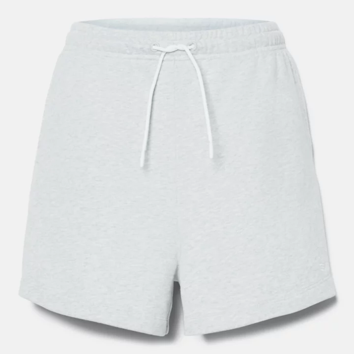 Short à envers bouclé pour femme en gris clair