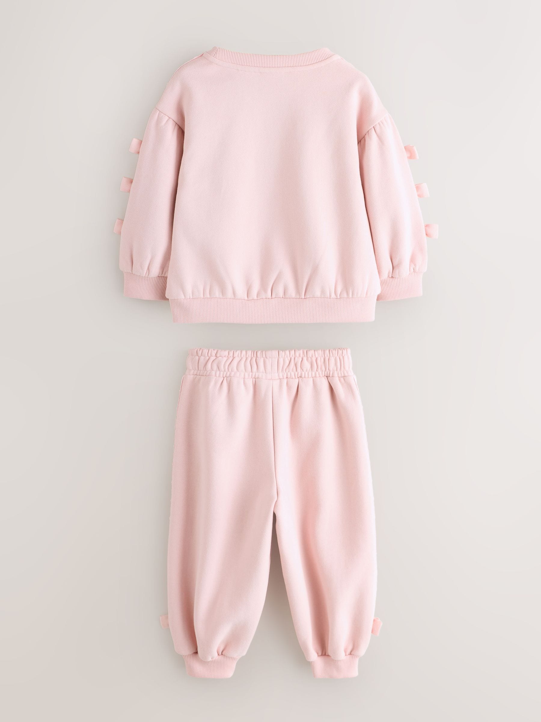 Roze - Baker by Ted Baker Blue 2 Piece Side Bow Detail Sweat & Joggers Set