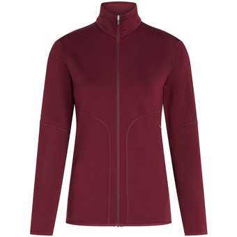 Icebreaker Merino 560 Realfleece Elemental II Zip-Hoodie Fleecejacke Port Damen