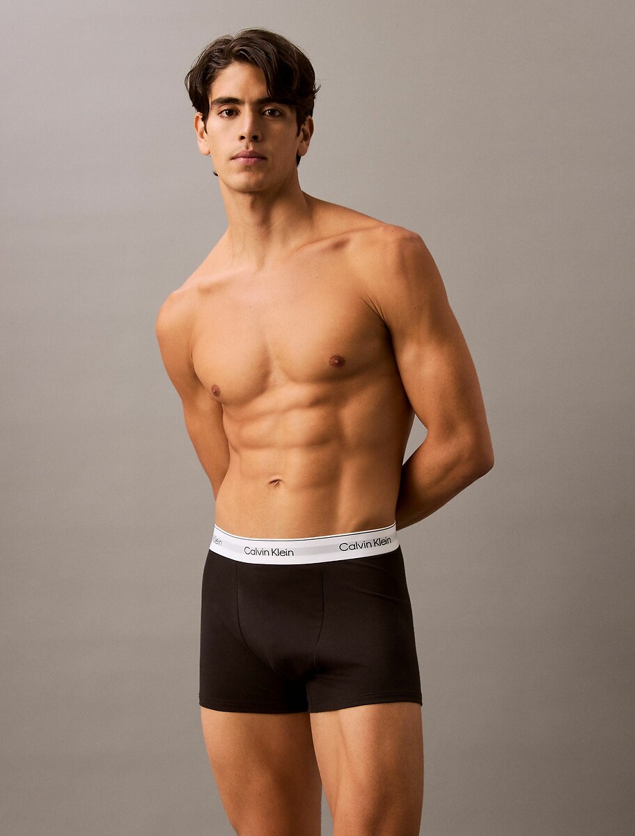 CALVIN KLEIN CUIDADOS ÍNTIMOS<br>Conjunto de 3 cuecas boxer de algodão elástico