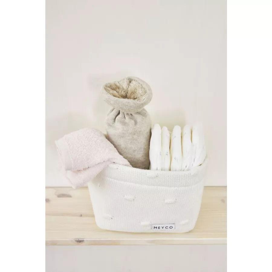 MEYCO Spucktücher 6er Pack weißpinkbraun