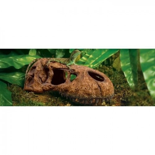 Terrário decorativo Exo Terra em formato de crânio de T-Rex