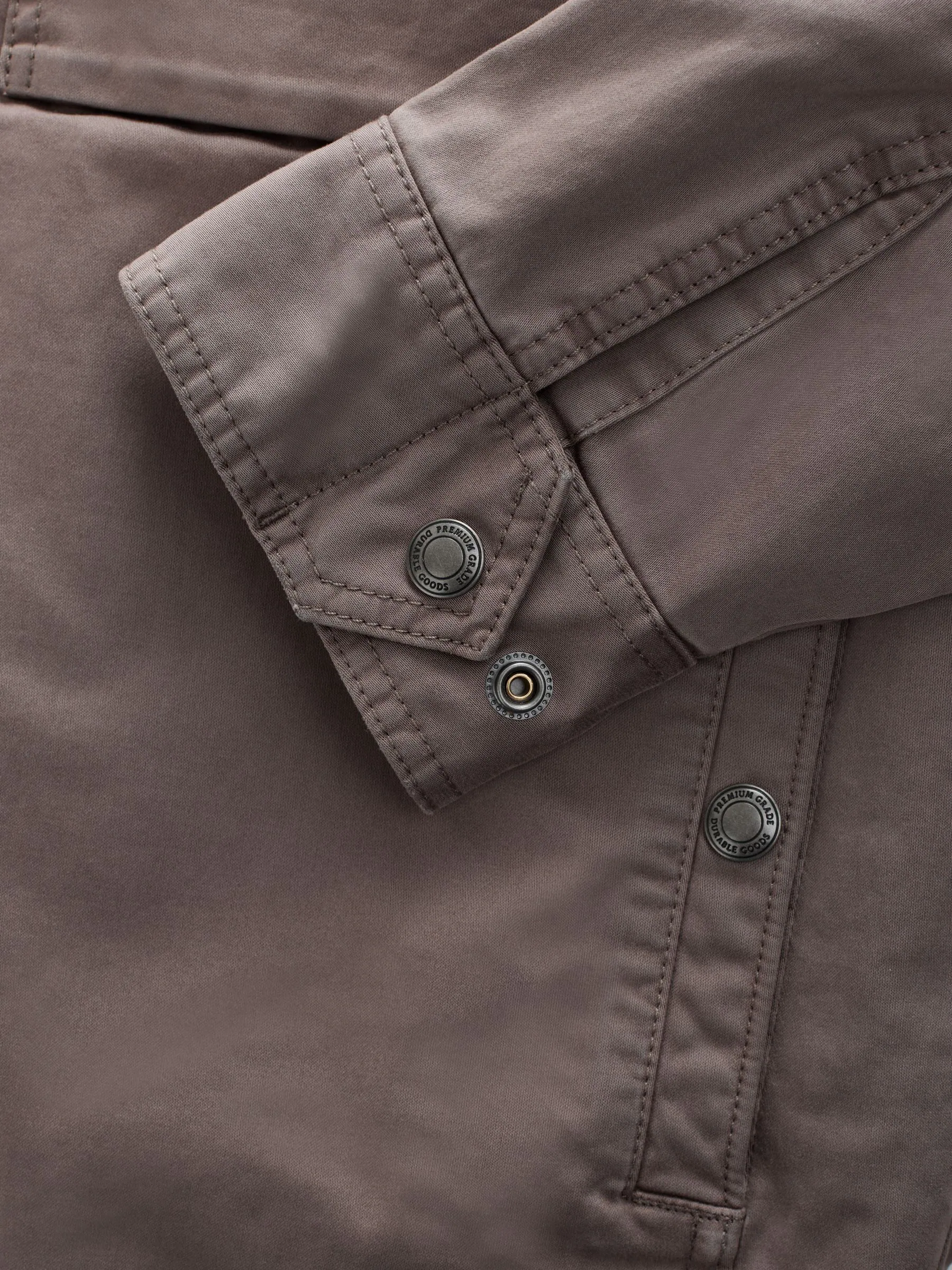 Neutraal - Borg Lined Zip Through Funnel Jacket