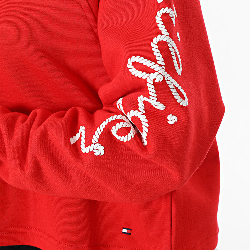 Sweat Crewneck Femme Rope Puff Print 7794 Rouge