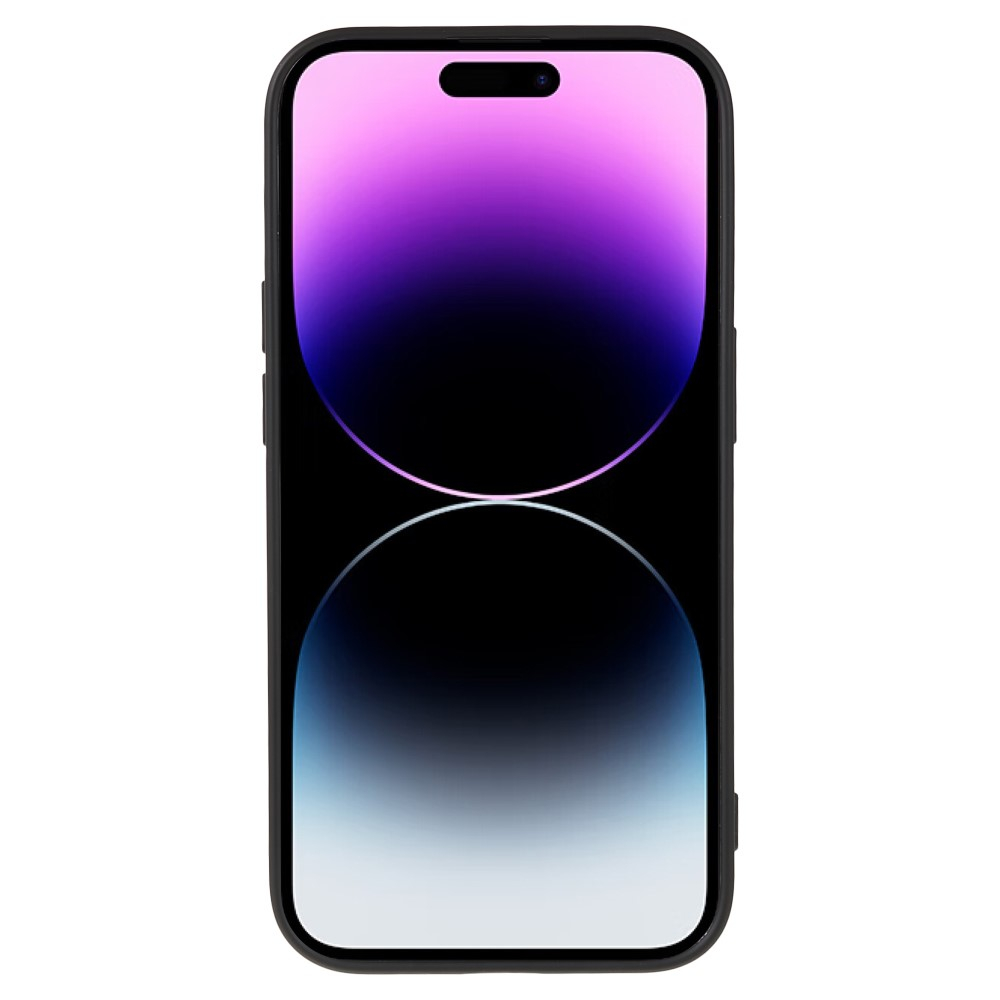 iPhone 15 Pro Gummi Case Hülle mit Kameraschutz - Schwarz (Matt)