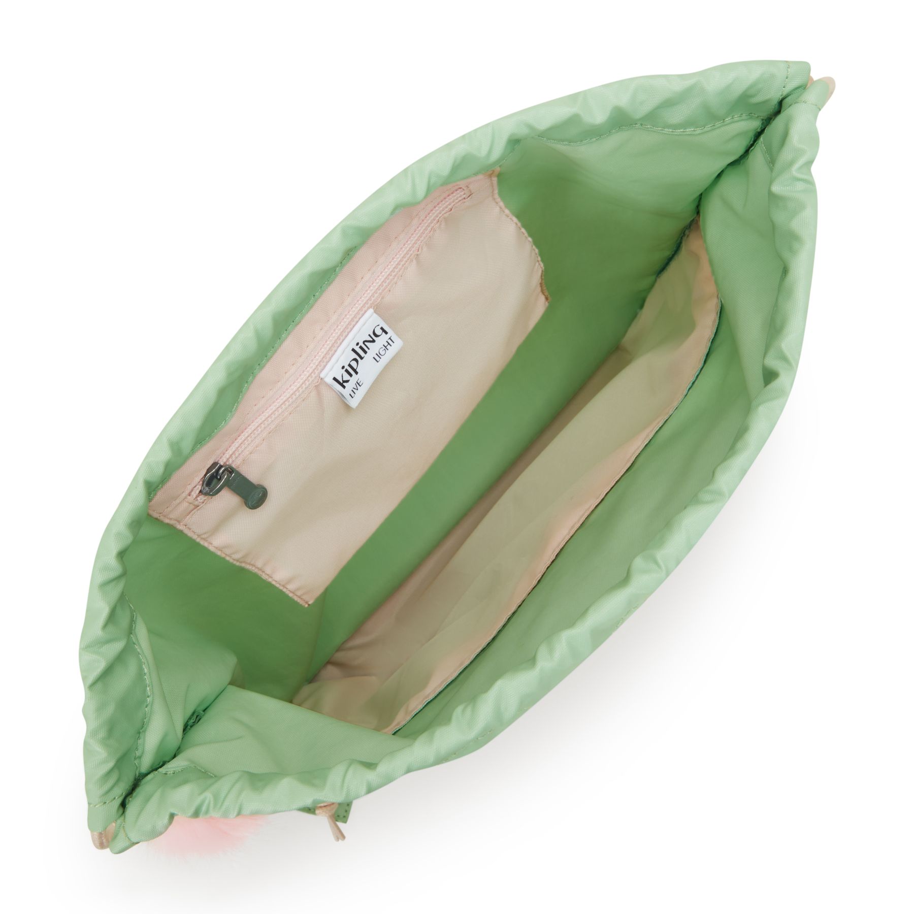 SUPERTABOO Sac moyen avec cordon de serrage - Soft Green Metallic