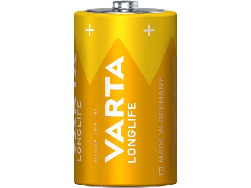 Varta Batterie Longlife D , 4 Stück Gute Qualität – lange Lebensdauer und konstante Leistung