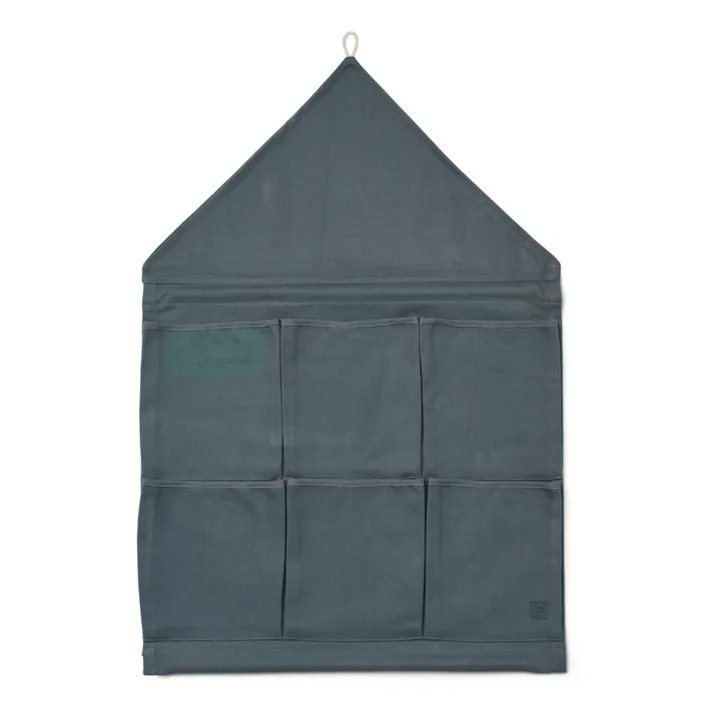 Liewood Rangement mural en coton bio Boris | Whale blue