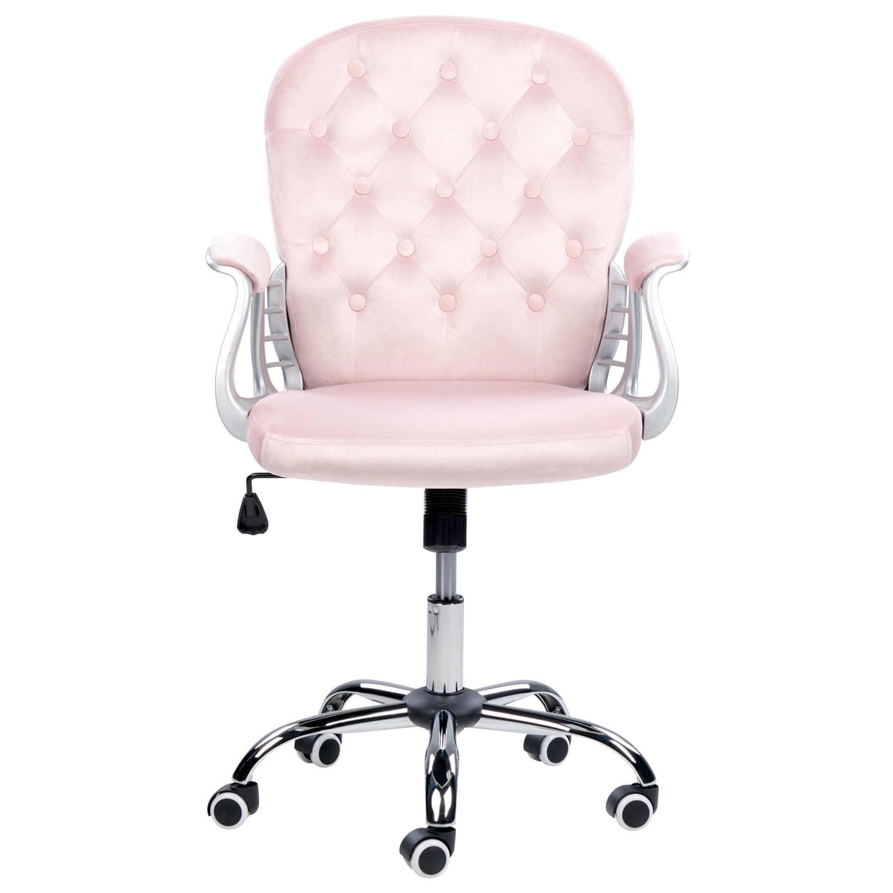 Beliani - PRINCESS - Bureaustoel - Roze - Fluweel