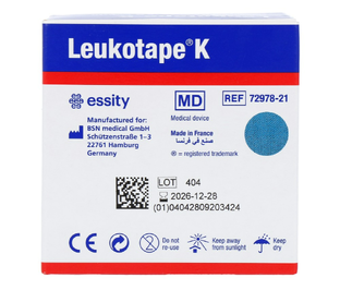 Leukoplast Leukotape K Kinesiotape Blauw 5cmx5m 1ST