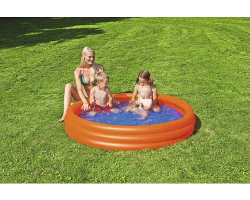 Happy People 3-rings kinderzwembad Ø 122x23 cm oranje