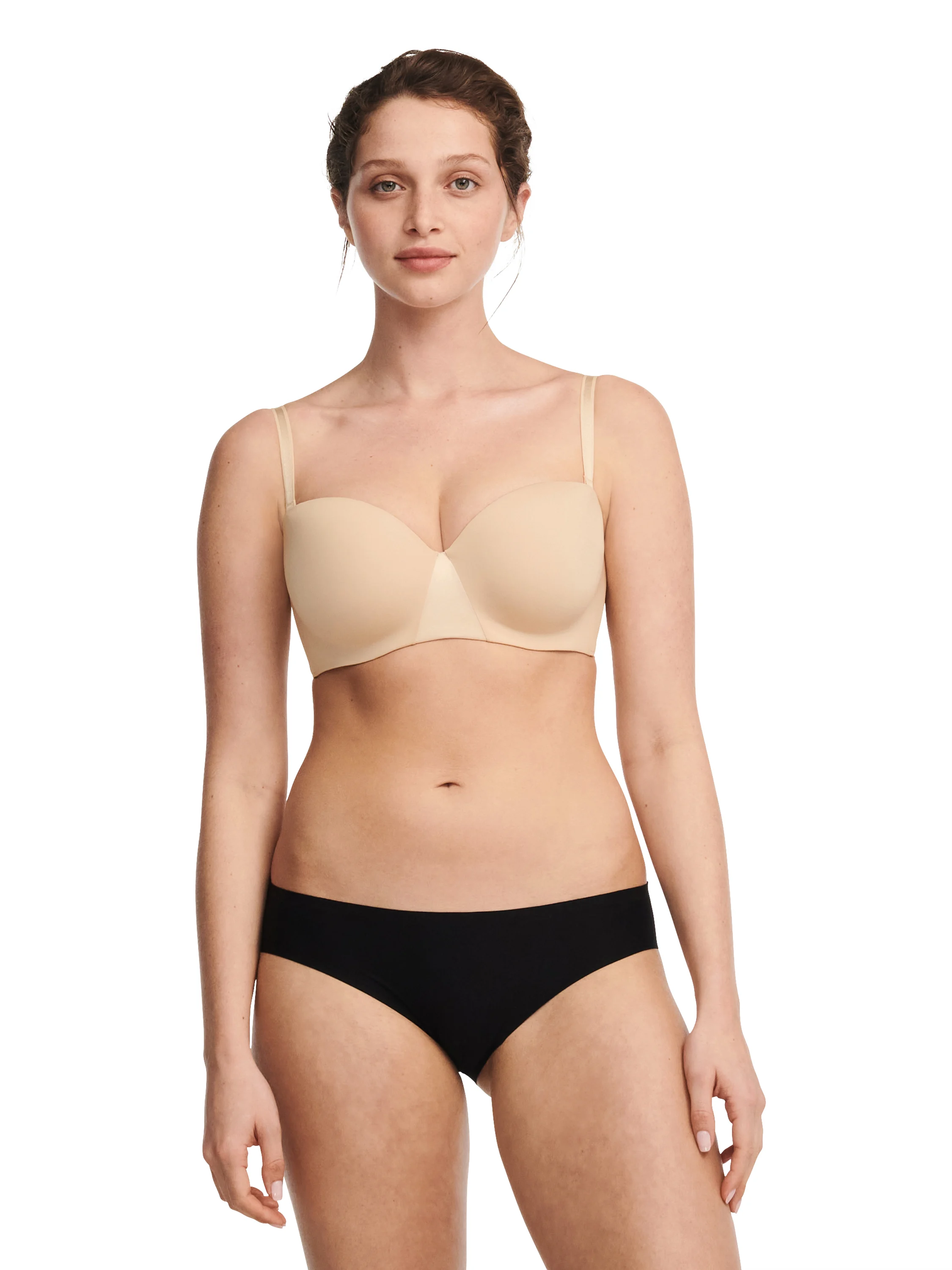 ESSENTIALL - Soutien-gorge bandeau coques bretelles amovibles | Beige