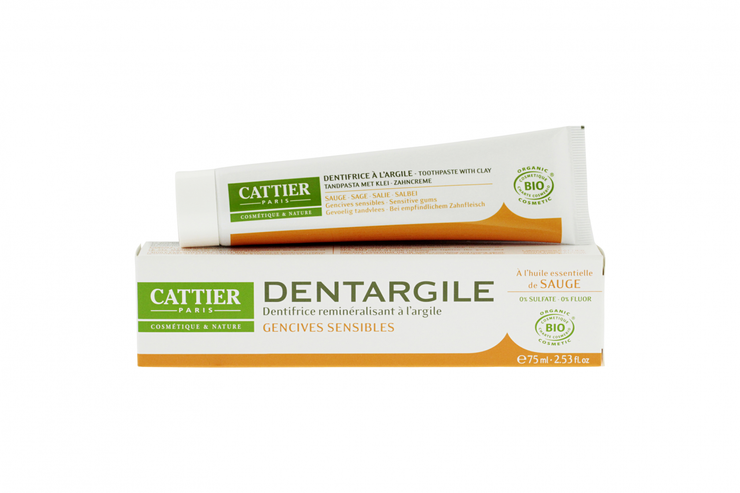 Dentargile gencives sensibles à la sauge bio 75ml