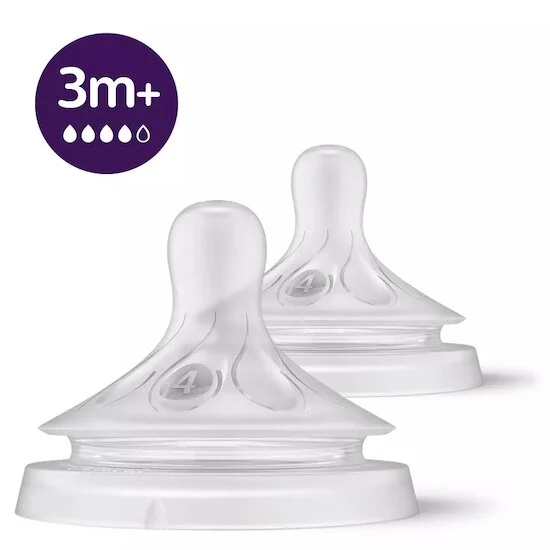 Lot de 2 Tétines Natural 3.0   3 mois +   de               Philips AVENT