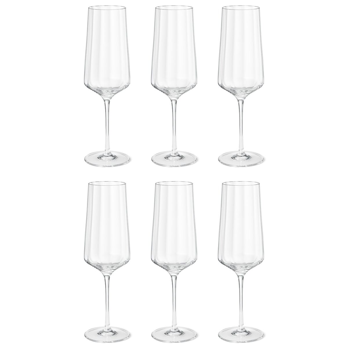 Bernadotte champagneglass flute, 27 cl, 6 stk