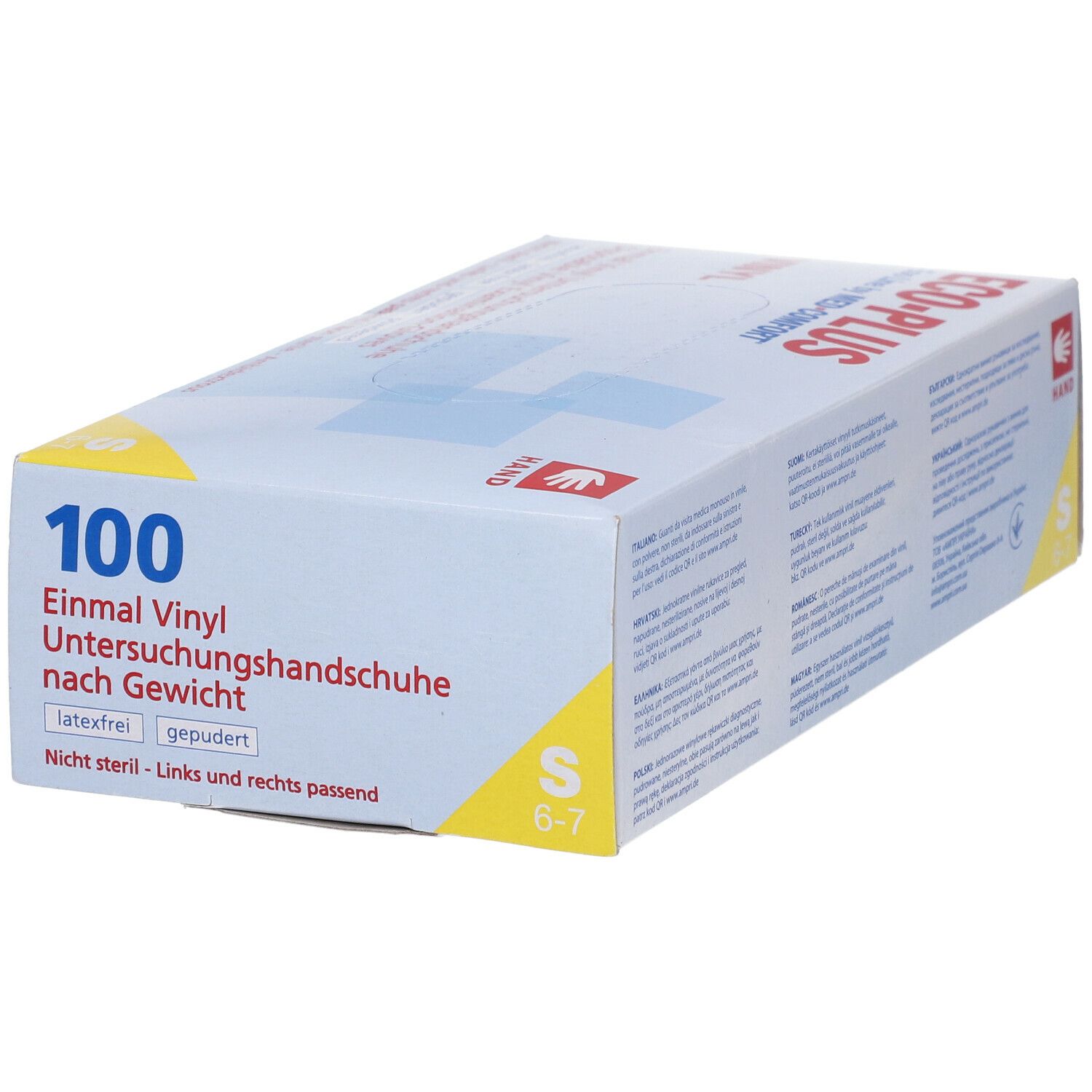 Dr. Junghans® Handschuhe Vinyl unsteril Gr. S leicht gepudert