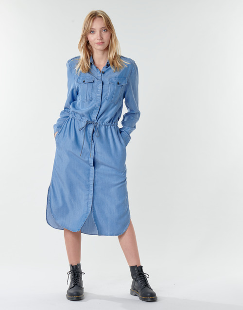 G-Star Raw - Rovic maxi shirt dress ls - lt aged
