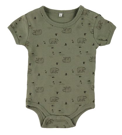 Pippi Baby Body k/æ - 4er-Pack - Deep Lichen Green