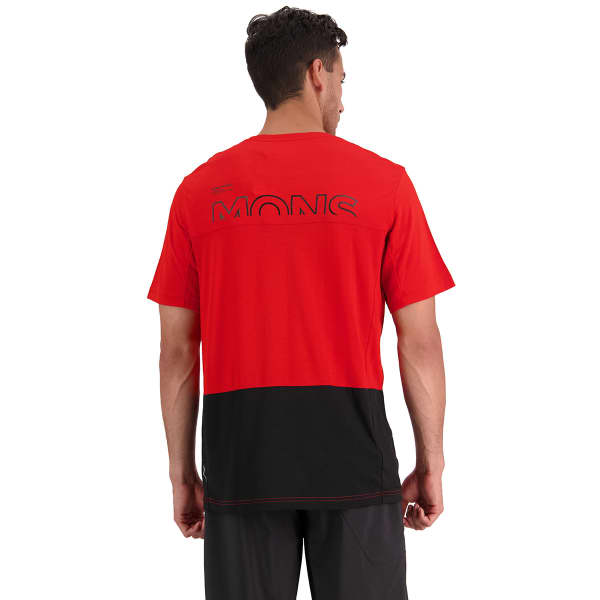 Maillot VTT MONS ROYALE TARN MERINO SHIFT TEE LOGO RETRO RED/BLACK