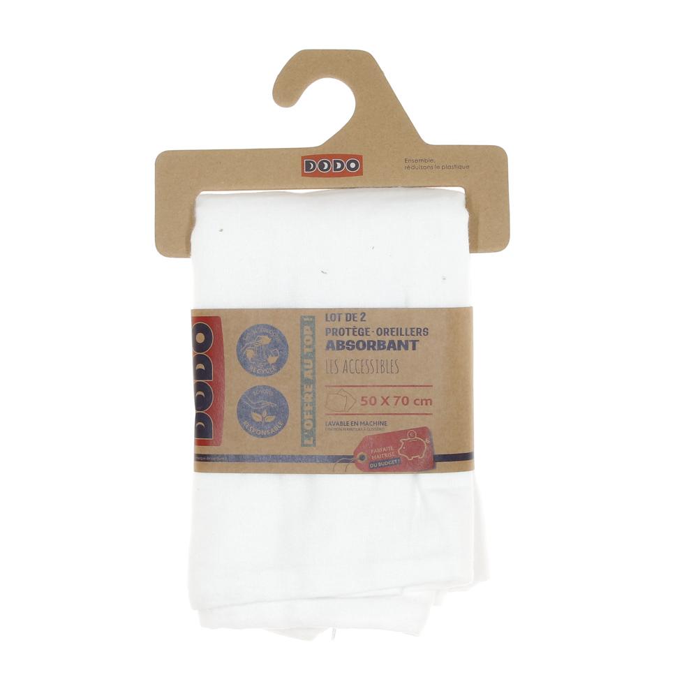 Dodo Lot De 2 Protège-Oreillers Absorbant DODO 50x70