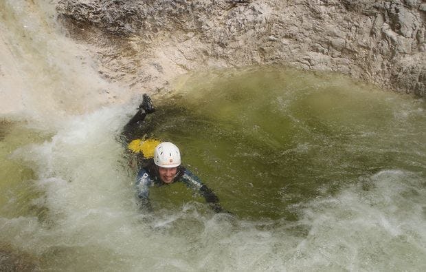 Canyoning Schnuppertour in Steinbach als Geschenkidee