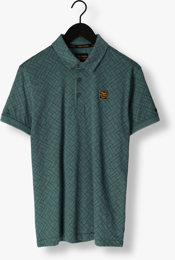 PME LEGEND groene pme legend polo short sleeve polo jacquard jersey