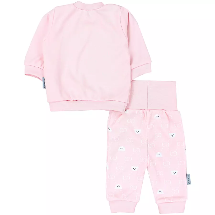 TupTam Baby Mädchen Langarmshirt Babyhose Outfit 2teilig beige