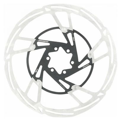 DISQUE DE FREIN JAGWIRE PRO LR2 6 TROUS 203 mm ARGENT/NOIR